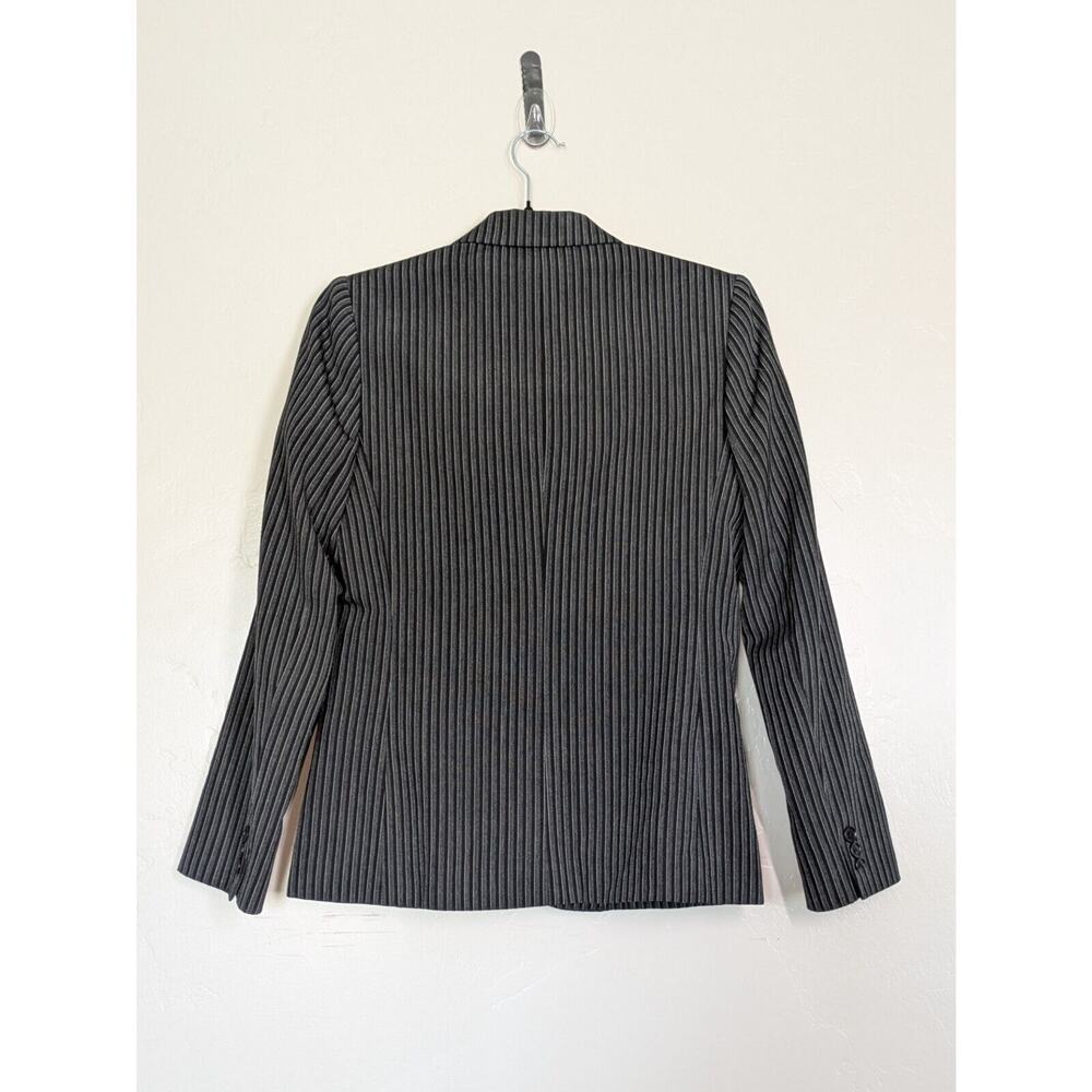 Vintage JH Collectibles Wool Blazer Womens Size 6 Vertical Pin Stripe Jacket USA - Picture 11 of 11